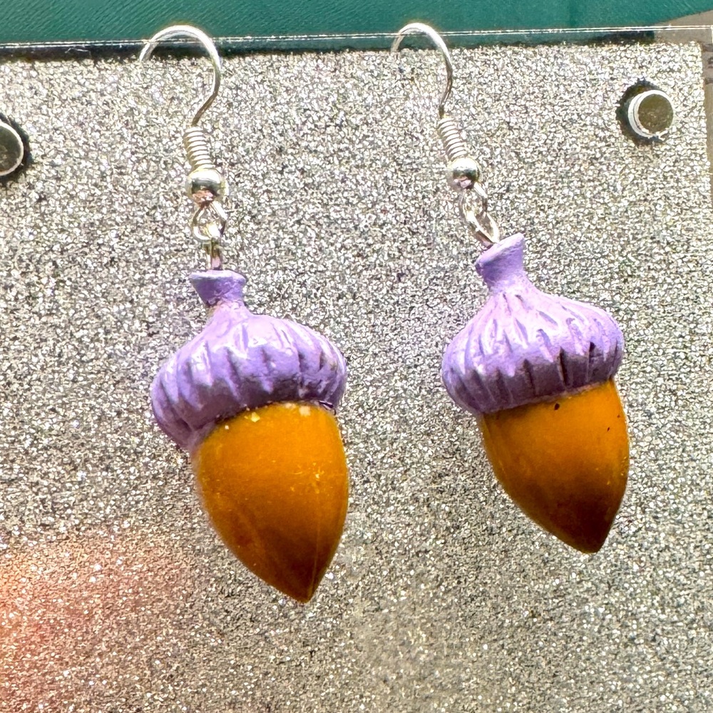 5/$25 Acorn Earrings Handmade DIY Nutty Nut